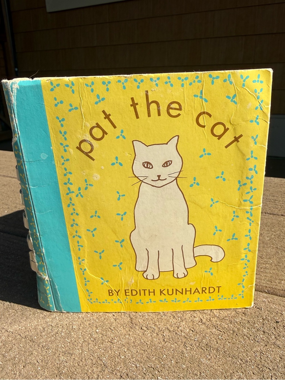 First Edition 1984 Pat the Cat by Edith Kunhardt Touch-and-Feel Illustrated Book